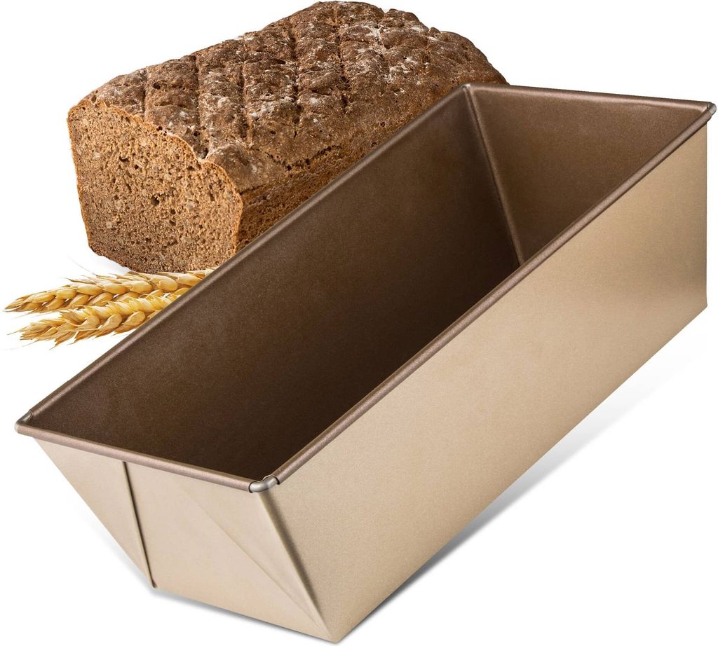 Zenker Brotbackform 30 cm MOJAVE GOLD, Backform aus Stahlblech, Brotform mit keramisch verstärkter Antihaftbeschichtung (Farbe: Mahagoni/Gold)