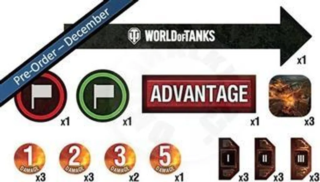 Pièces de Jeu Robustes Le Monde des Chars en Lot de 25 Unités de Qualité