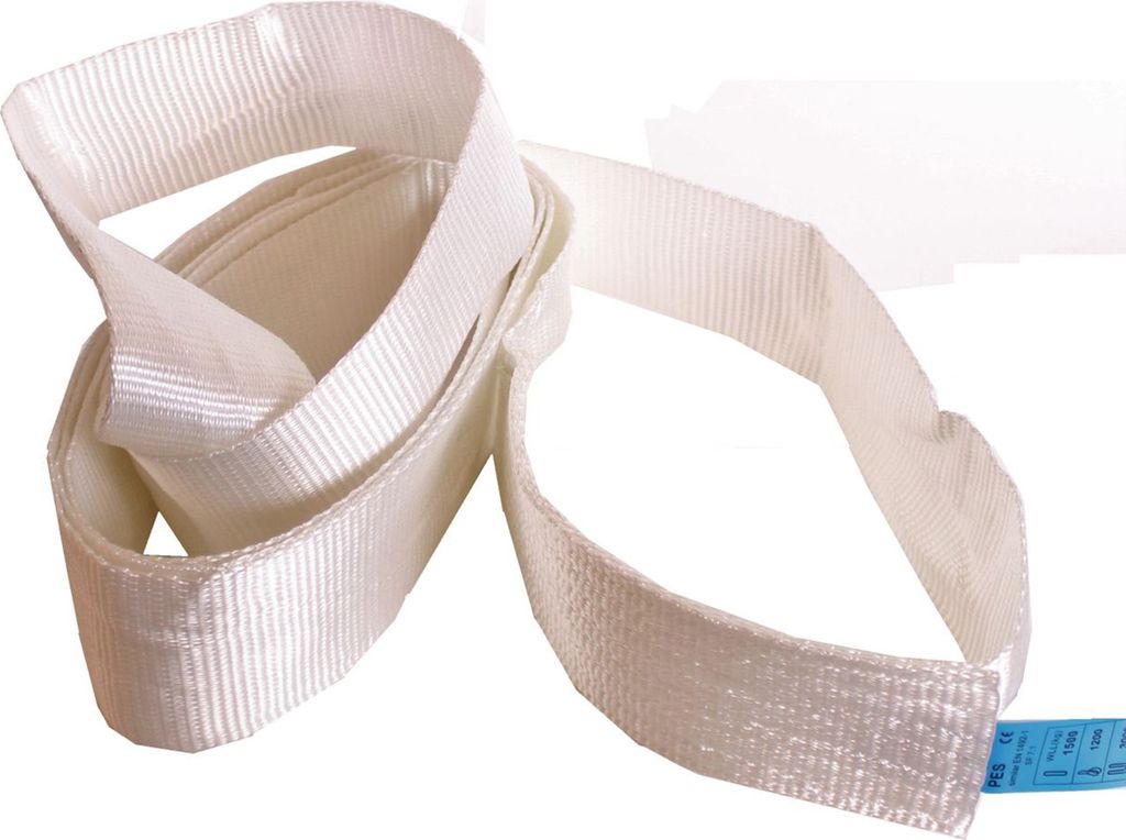 YALE Rondslingsling 2 meter, hijsband, hijsgordel, wit, 1,5 Productafbeelding 