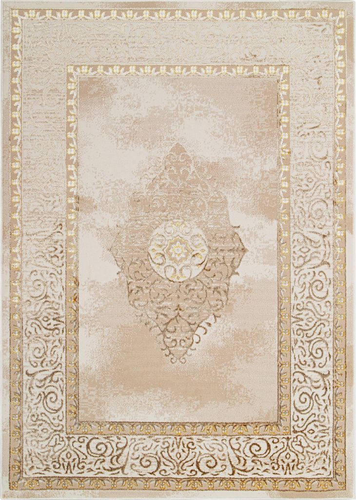 Tapiso Teppich ARES klassisch braun beige Wohnzimmer  180 x Produktbild 
