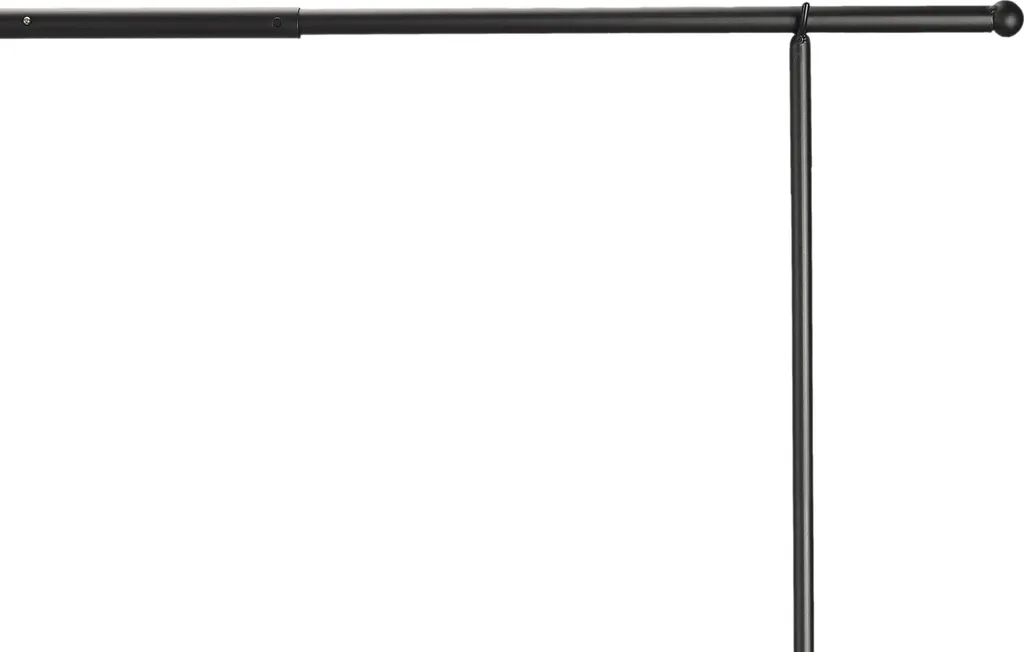 Barre de Table Extensible en Acier Noir Robuste pour Déco Suspendue - 2