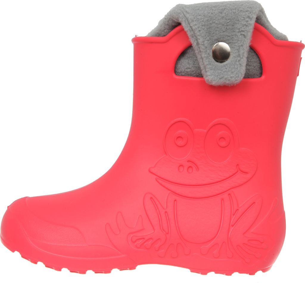 Camminare Kinder Gummistiefel Gefüttert Frosch Rot mit Thermoeinsatz 32/33