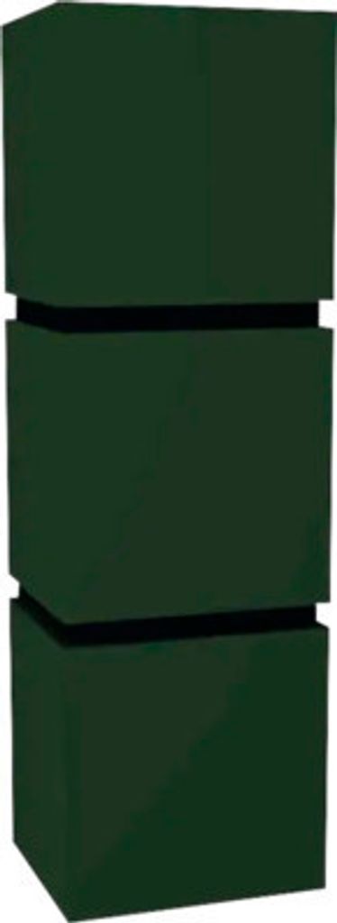 Hängeschrank mit 3 Türen Devo Viva 2.0 rechts BxHxT 40x127x35 cm conifer green supermatt