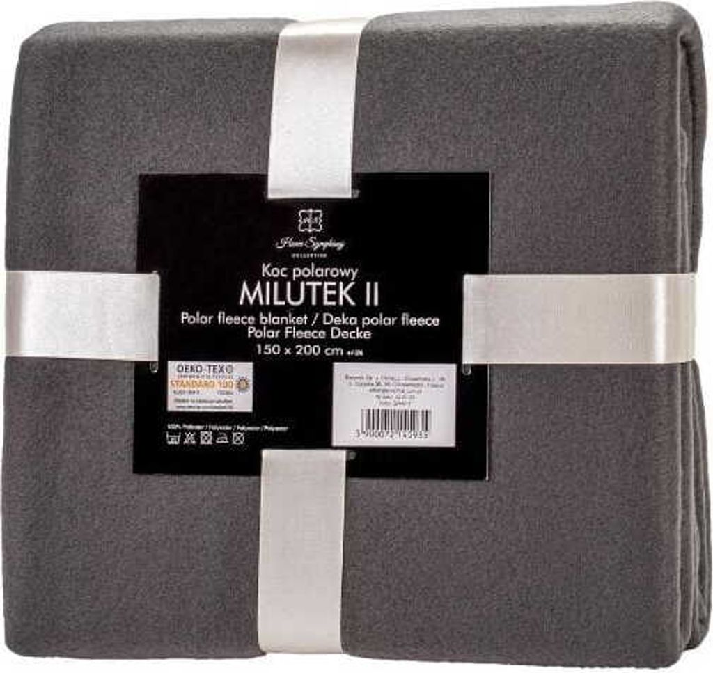 Couverture, couverture polaire, unie, Milutek 150 x 200 cm, Image du produit 