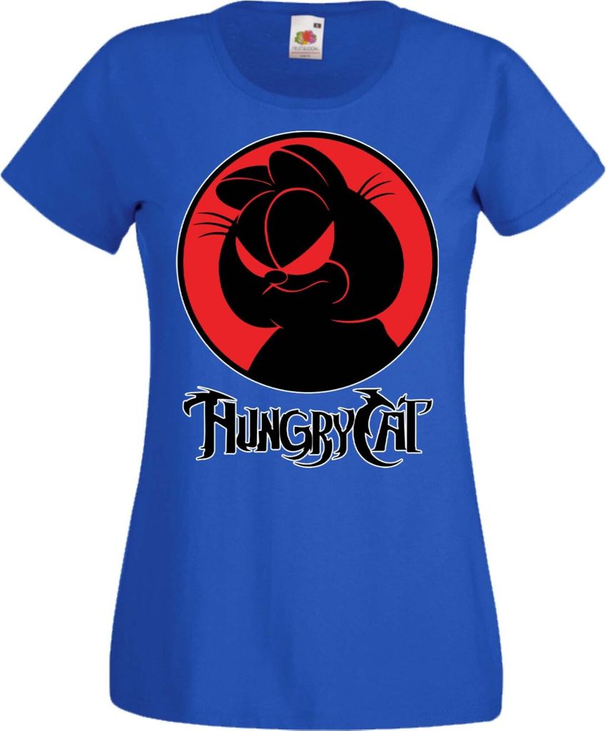Damen T-Shirt Manga Anime Thundercats Garfield Garfield, Lady XS / Blau