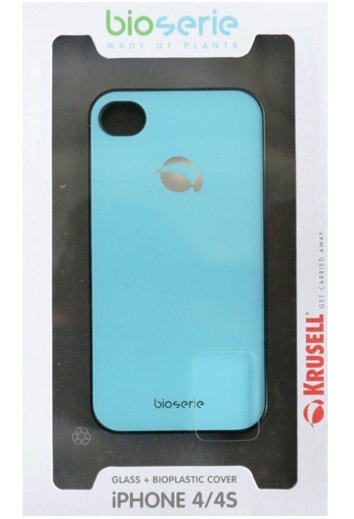 Cover verre + plastique bleu pour Apple iPhone 4/4S Image du produit 