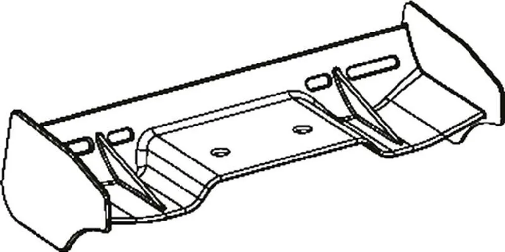 Aileron Jamara BL8 robuste en polymère renforcé pour pilotage RC 1/8