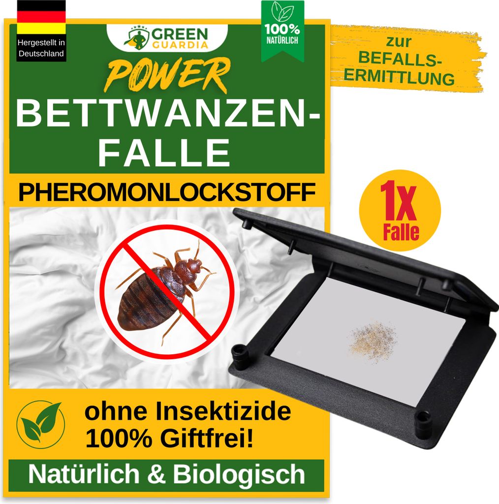 Bettwanzenfalle mit Lockstoff -1x Falle- Natur Mittel gegen Produktbild 