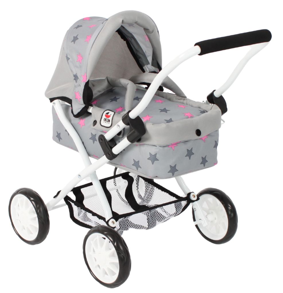 Bayer Chic 2000 Mini-Kuschelwagen Smarty 555-37 Sternchen grau