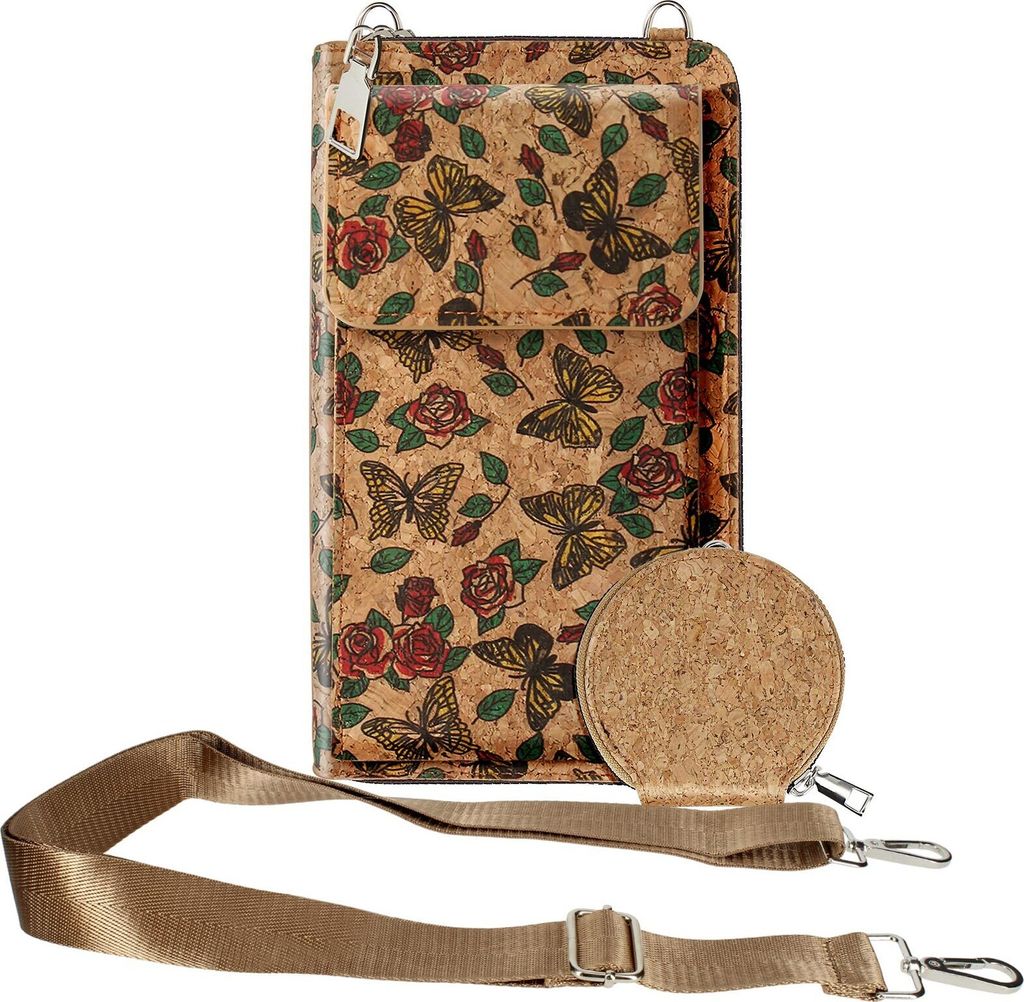 Avizar, Korktasche, NaturePrint Collection, Magnetverschluss / Reißverschluss, Mehrfarbig