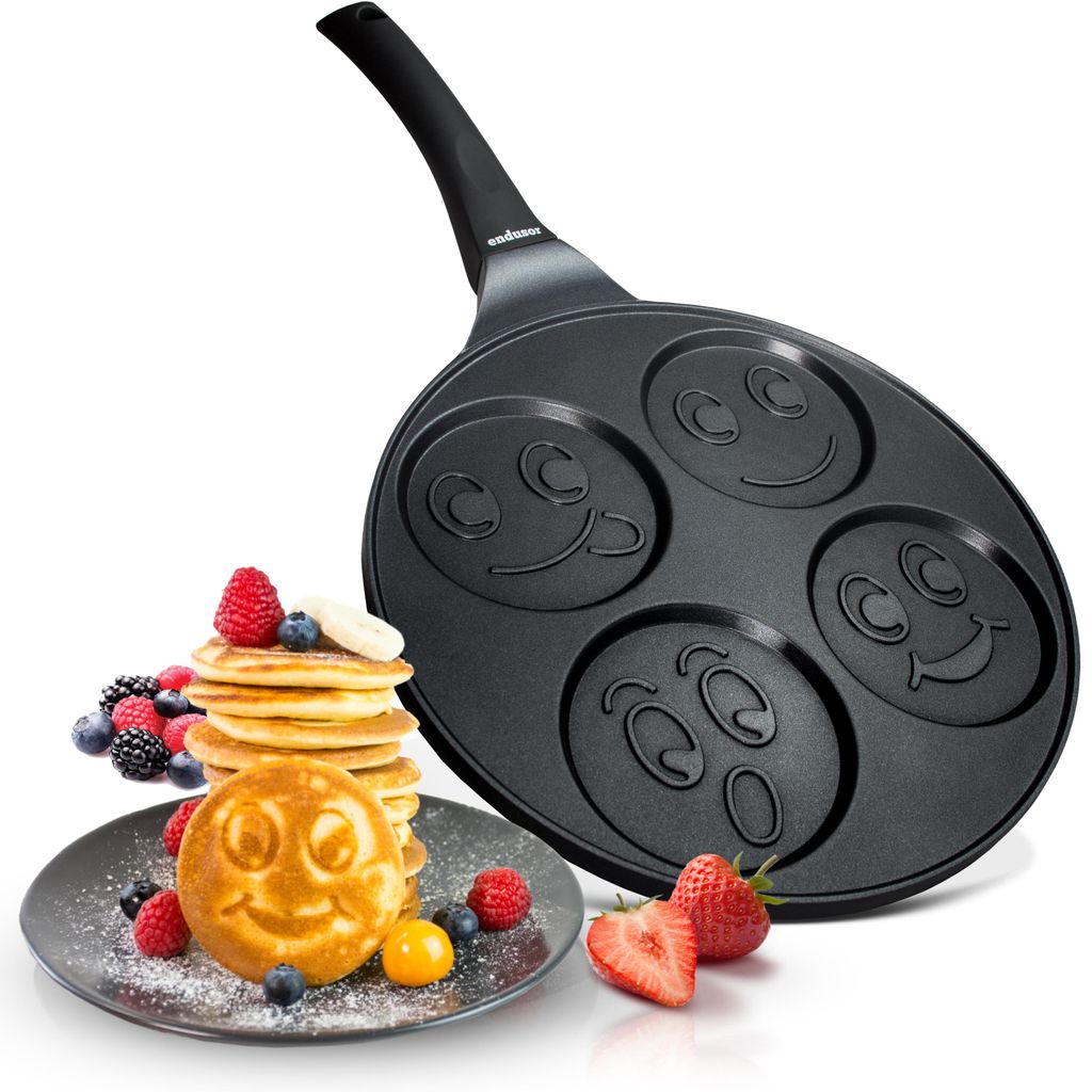 endusor® Poêle à crêpes pour enfants avec Smiley 26 cm - 3 Image du produit 