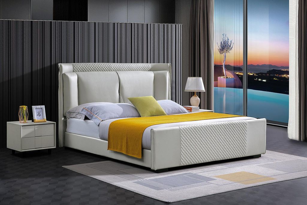 Polsterbett Betten Bett Polster Designer Hotel Doppel Luxus Design 180x200cm Neu