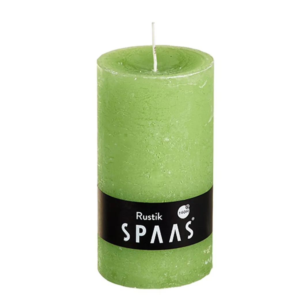 Bougie Pilier Effet Métal Spaas 70/130 mm - Combustion Longue Durée