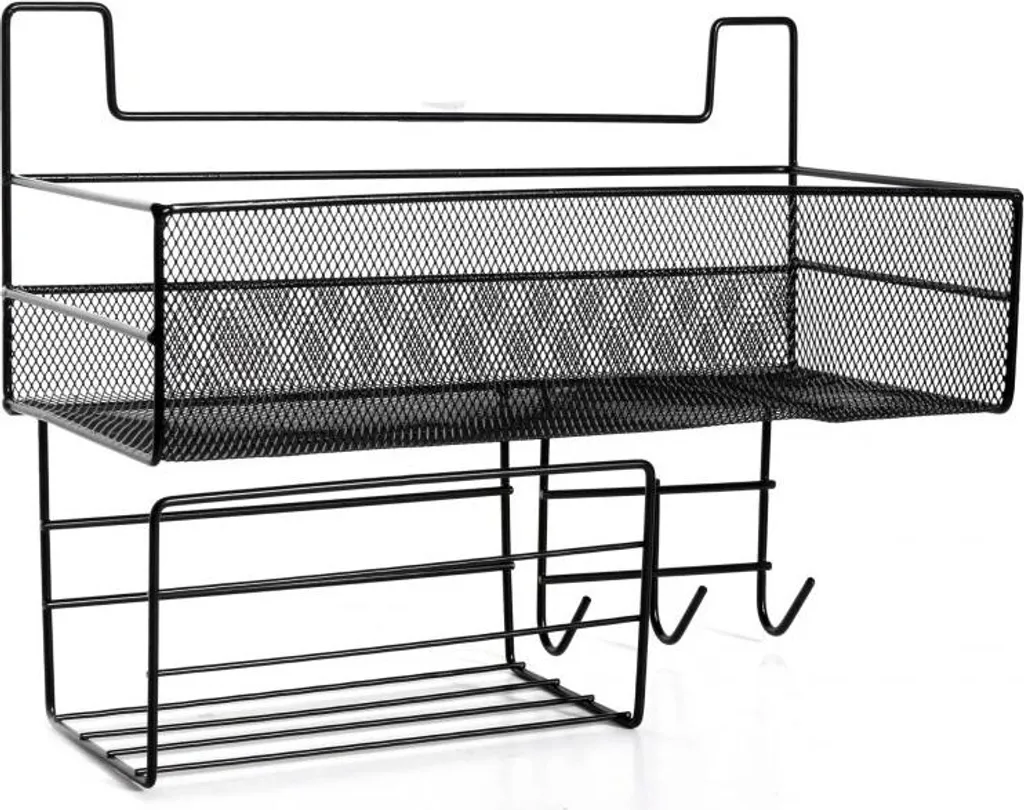 Organizzatore Nero Verk 27228 con Ganci - Design Loft Moderno