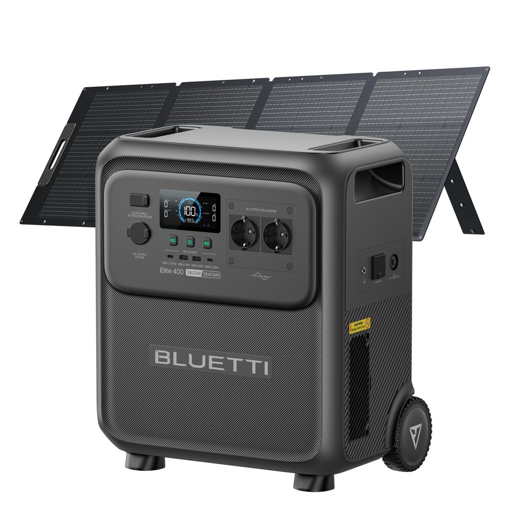 Central eléctrica portátil BLUETTI Elite 400 con panel Imagen del producto 