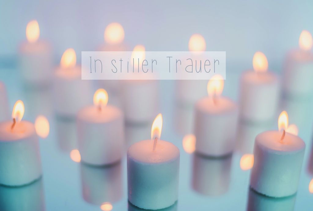 Trauer Beileid Kondolenz - Trauerkarte im Format 11,5 x 17