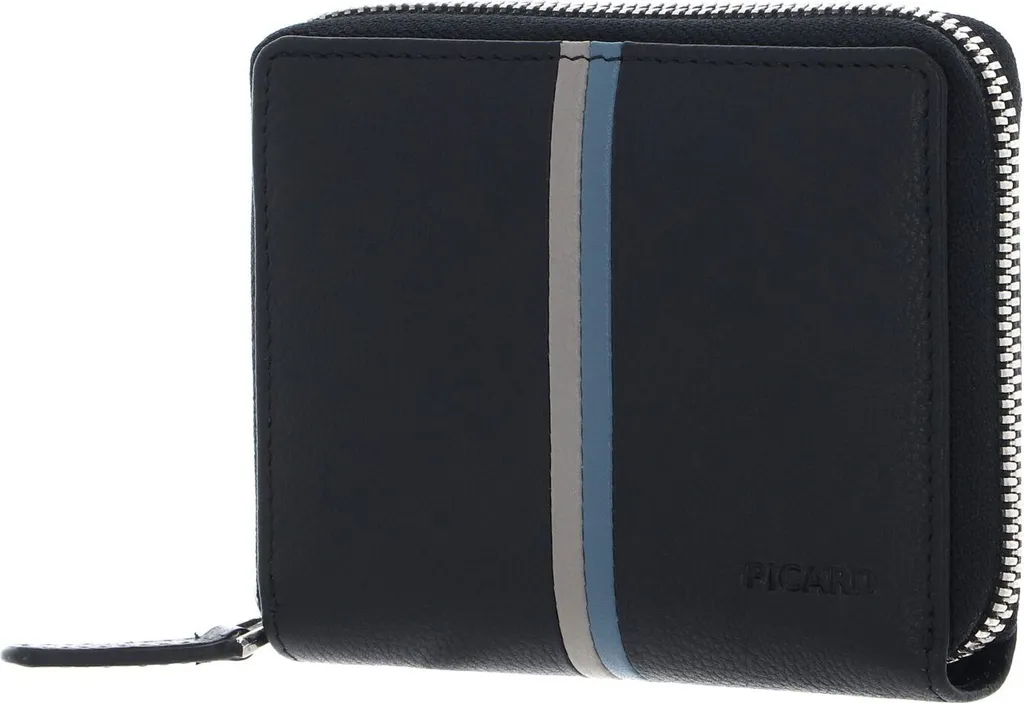 Regala Picard Horizon 1: Portafoglio in Pelle Nera Zip Around di Classe