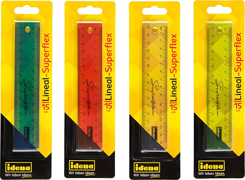 IDENA Idena Lineal Superflex 15cm, farbig sortiert Produktbild 
