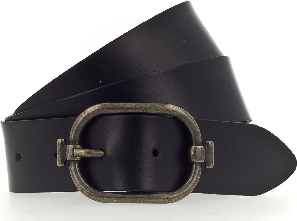 Mustang Classic Belt W105 Nero | Cintura in Pelle 35mm Uomo