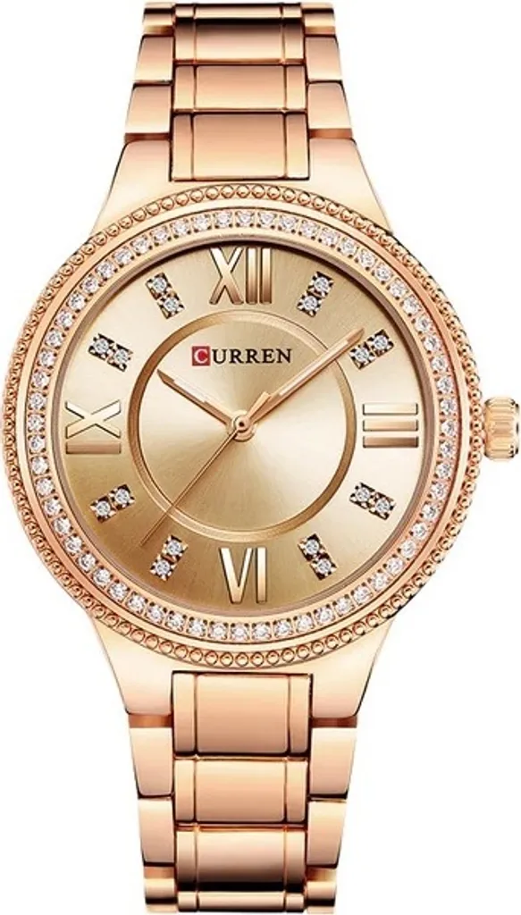 Orologio CURREN Rosa Minimal Crystal: Essenzialità e Lusso Moderno