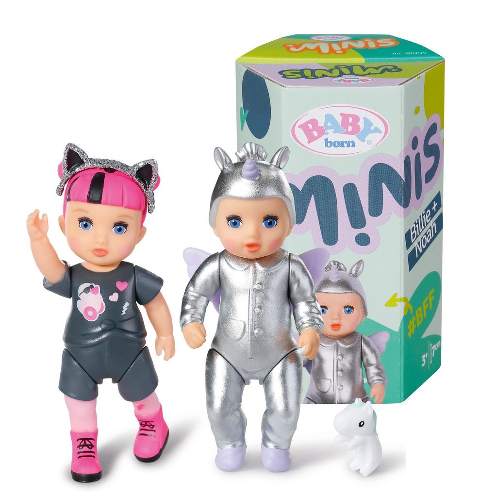 BABY born Minis - Doppelpack Noah&Billie, zwei 7 cm große Produktbild 