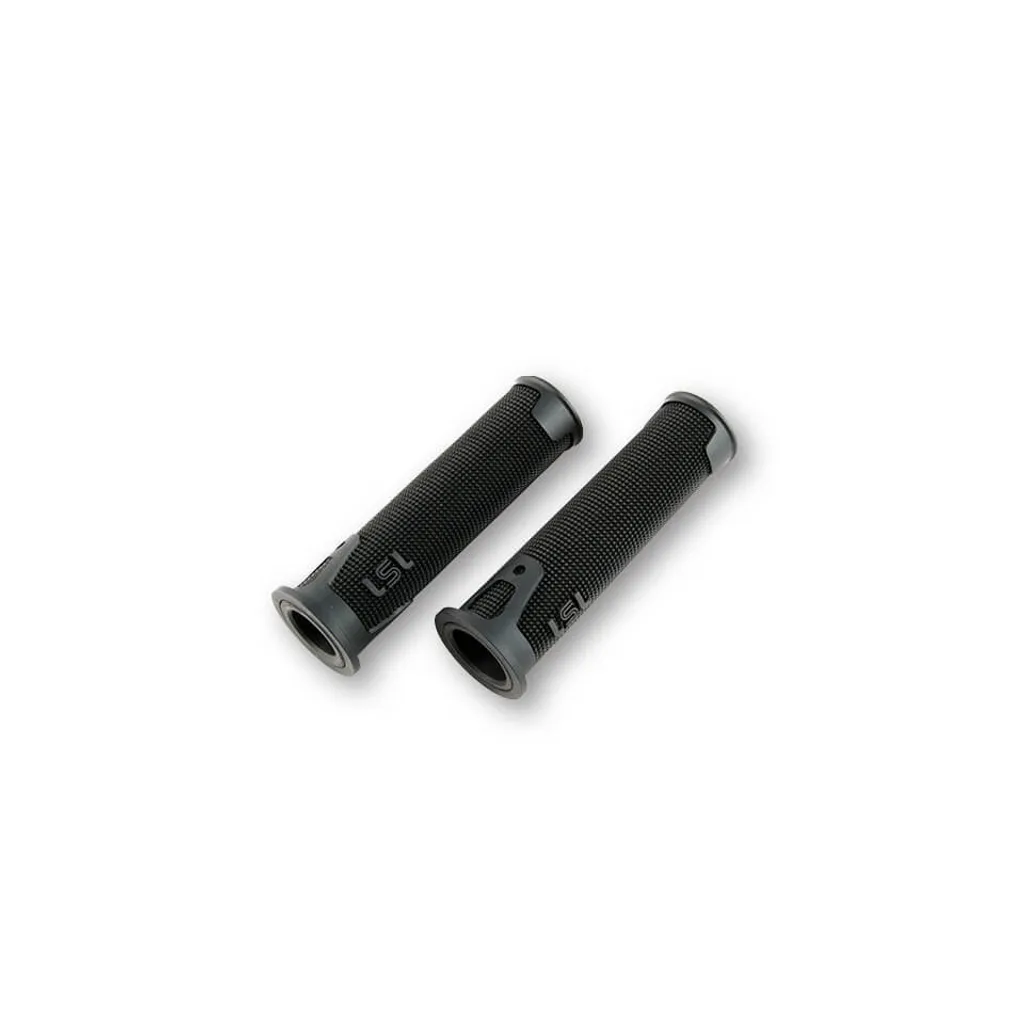 Poignée de guidon antidérapante 22mm LSL Ergonia moto noire 125