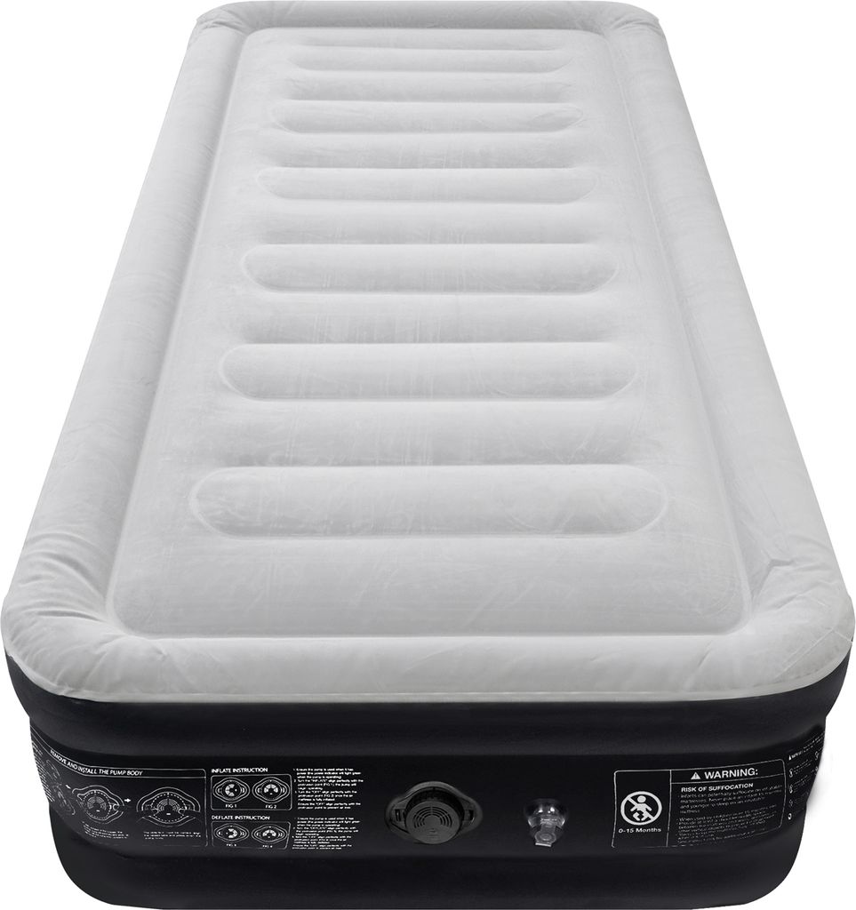 Sessamen-LP Luftbett Aufblasbare Matratze mit Eingebauter Elektrischer Pumpe Selbstaufblasend Luftmatratze für Camping oder Heimgebrauch 187x90x46cm