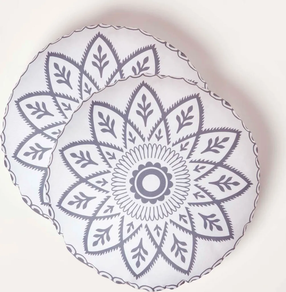 Coussins de Jardin Ronds 40 cm Henna : Confort pour Chaises Rigides