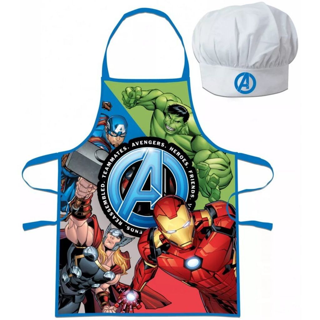 Kuchynská zástera + čiapka Avengers Marvel Obrázok produktu 