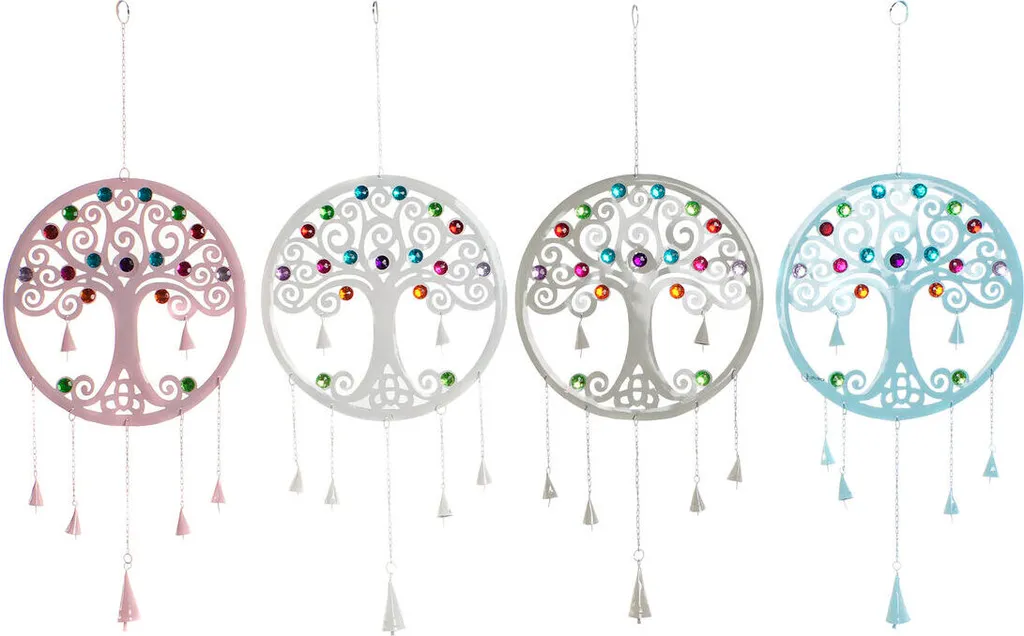 Solution déco murale Arbre DKD Home Decor lot de 4 pour masquer mur vide 81cm