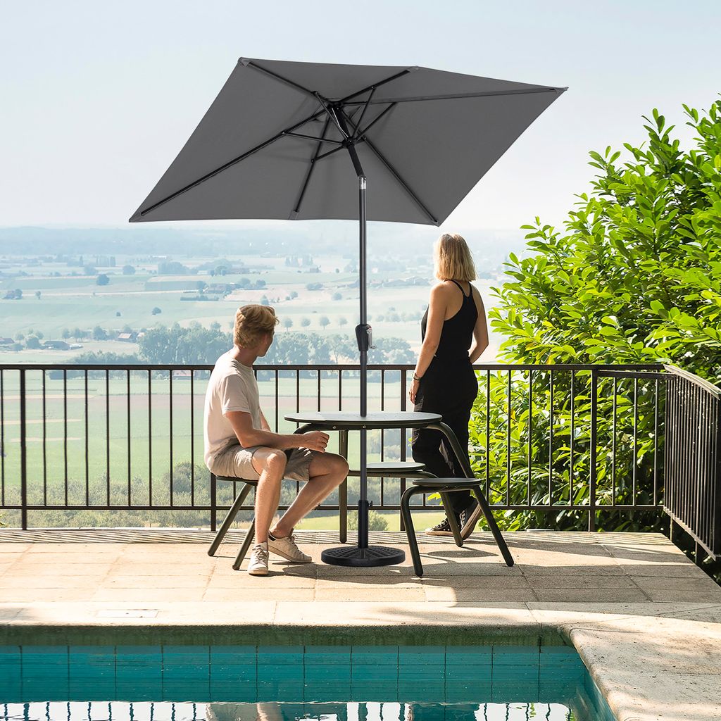 Avestar 212 x 134 cm Rechteckiger Sonnenschirm, Produktbild 