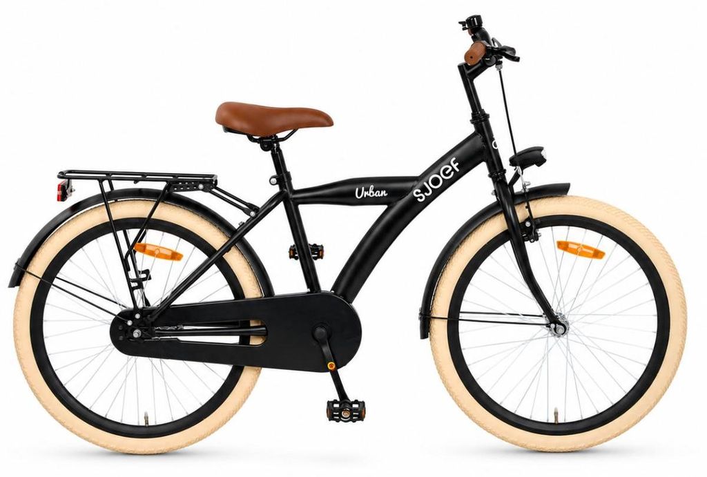 SJOEF Urban Jungenfahrrad 24 Zoll – Mattschwarz Produktbild 