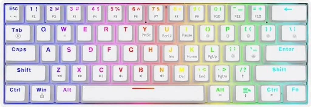 Savio WHITEOUT X2 BROWN Clavier USB QWERTY US International Blanc