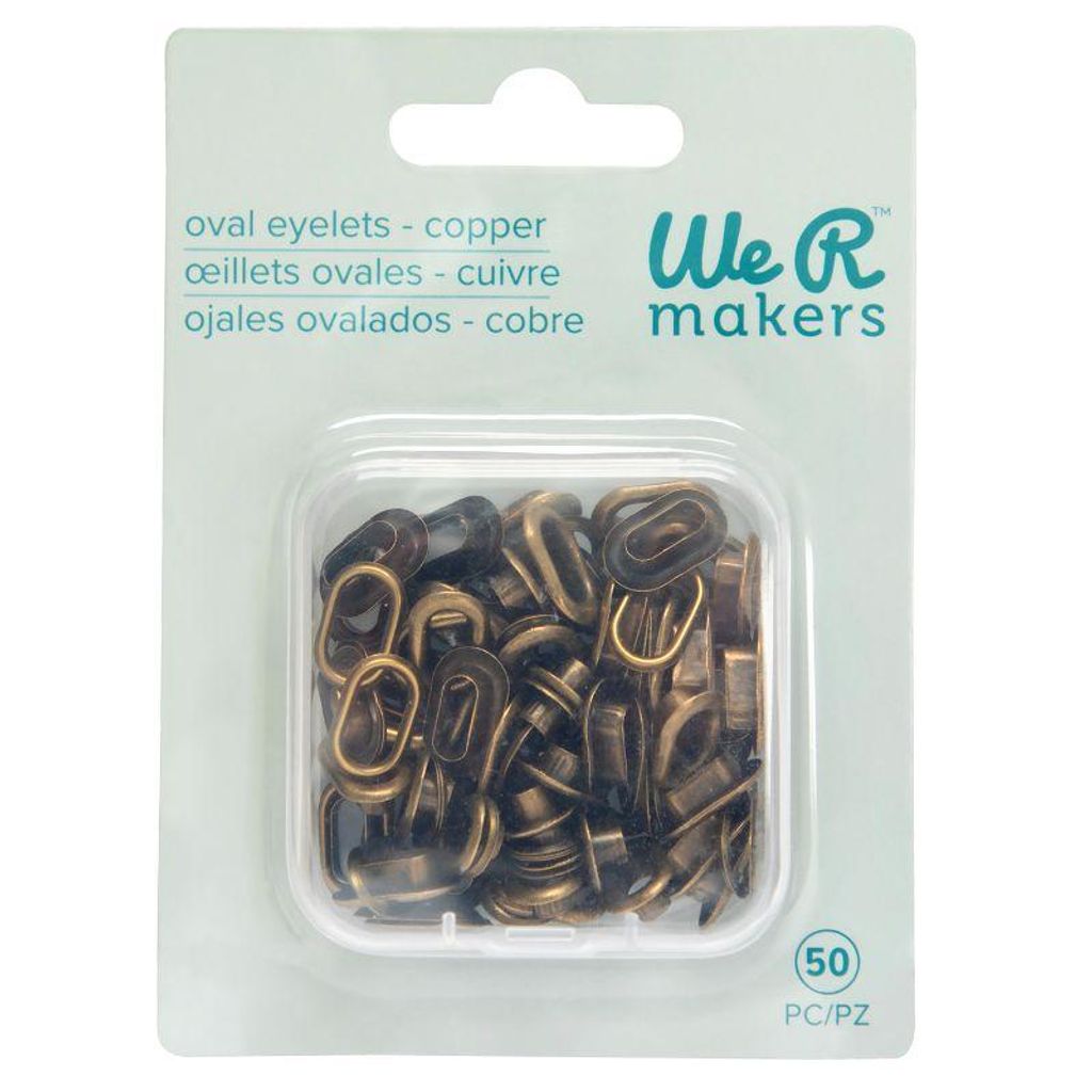 50 œillets ovales – 50 œillets ovales dorés – We R Image du produit 