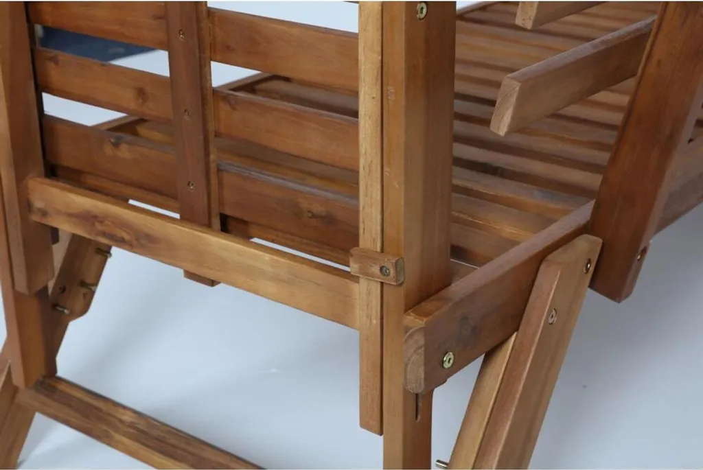 Banc Pliable Acacia 196cm - Solution gain de place pour Jardin - 26