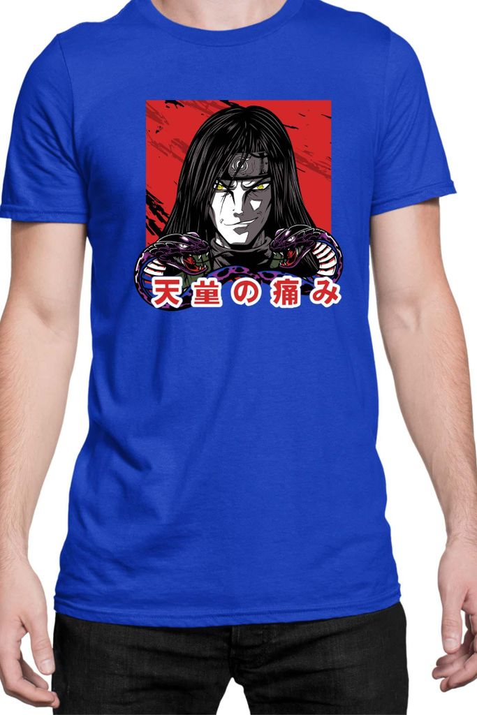 Herren T-Shirt Naruto Orochimaru 02, Man XL / Blau