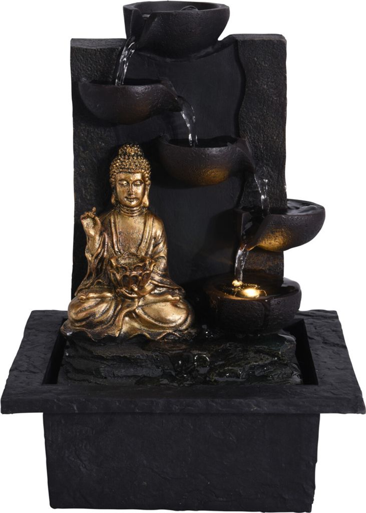 Home Elements Buddha Fountain Vue : gauche Image du produit 