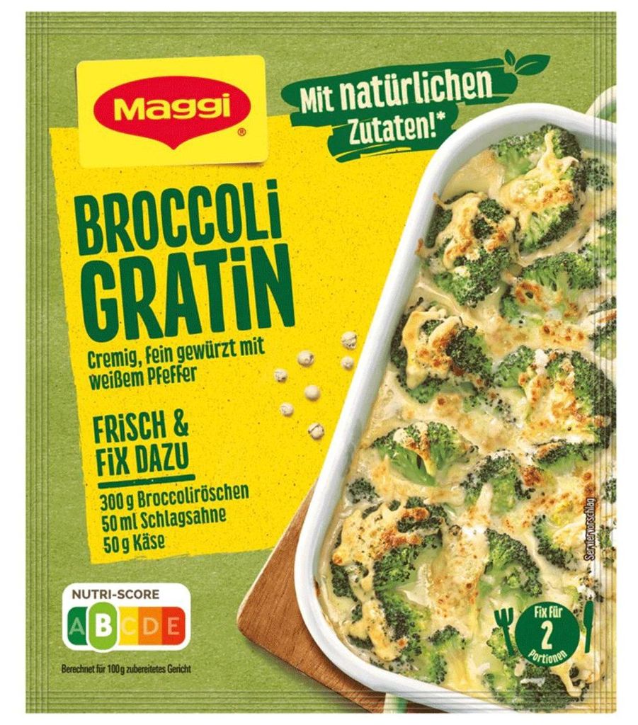 Maggi Fix für Broccoli Gratin Auflauf cremig fein gewürzt 40g
