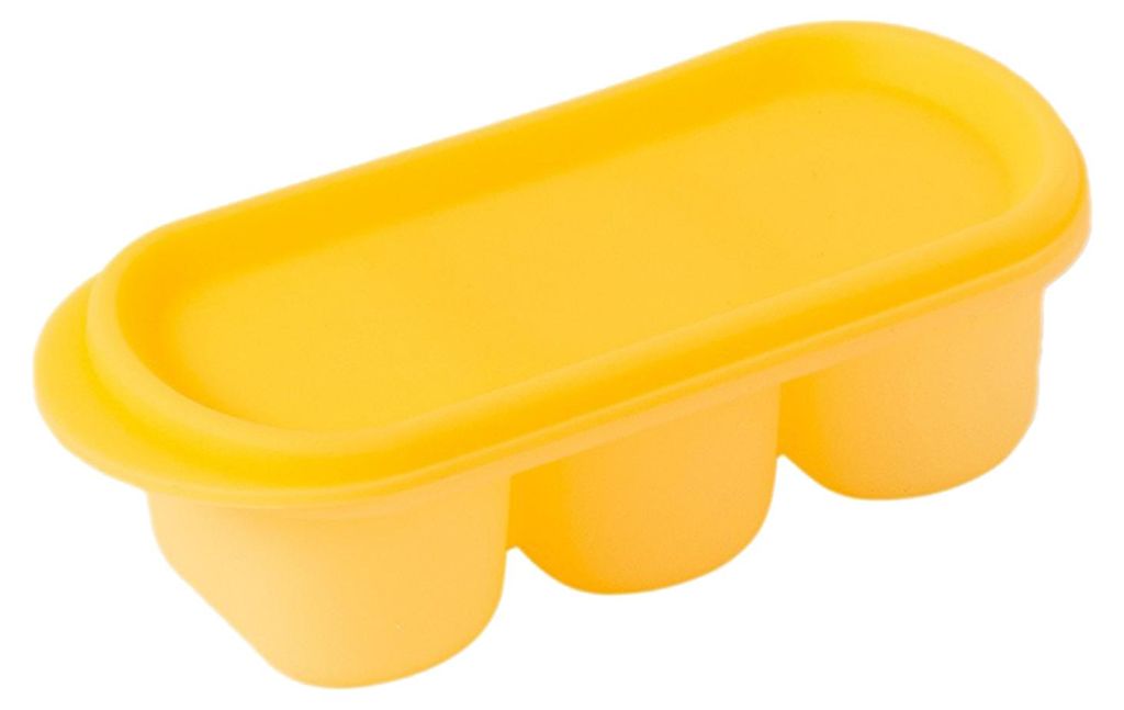 Eiswürfelform aus lebensmittelechtem Silikon, dreiteilig, leicht zu entnehmen, kompakter Eiswürfelbereiter für selbstgemachte Getränke und Lebe...