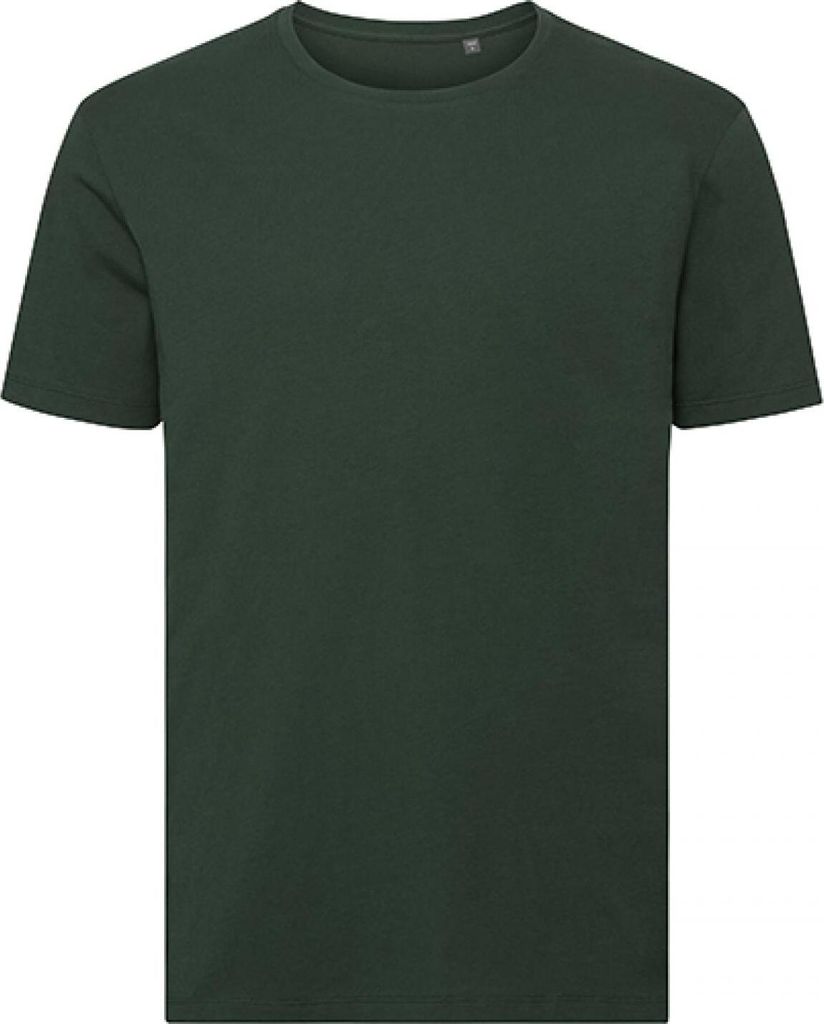 Russell R-108M-0 | Herren Authentic Tee Pure Organic, Single Jersey - Farbe: Bottle Green - Größe: XS
