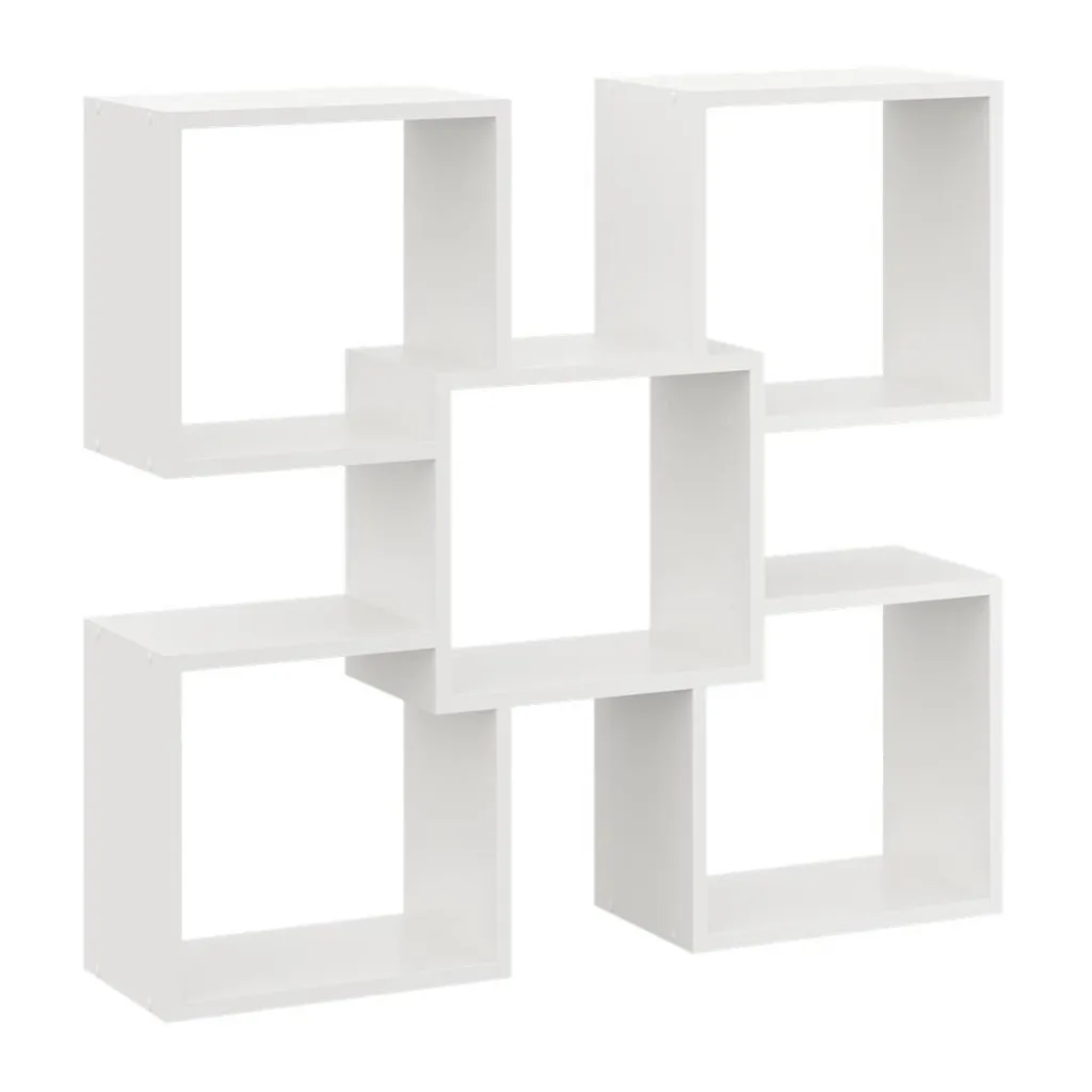 Étagère suspendue moderne blanche Marta à compartiments ouverts design - 2
