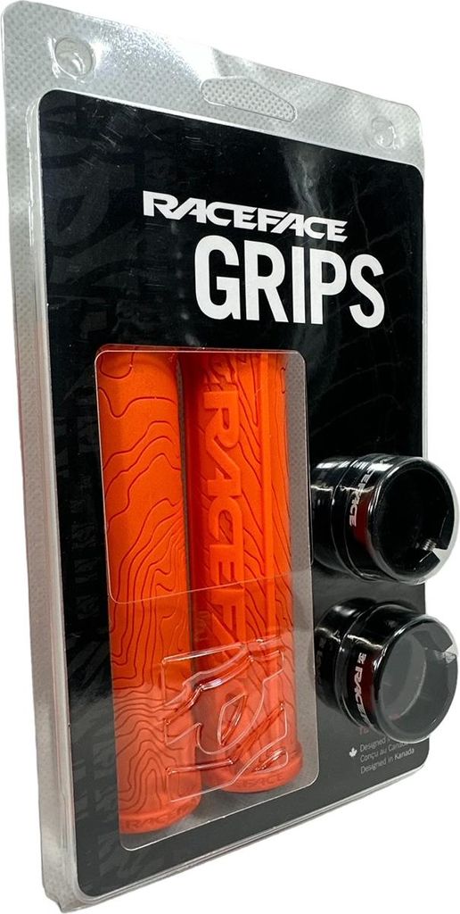 Manopole Race Face Half Nelson 29 mm arancione con blocco Immagine del prodotto 