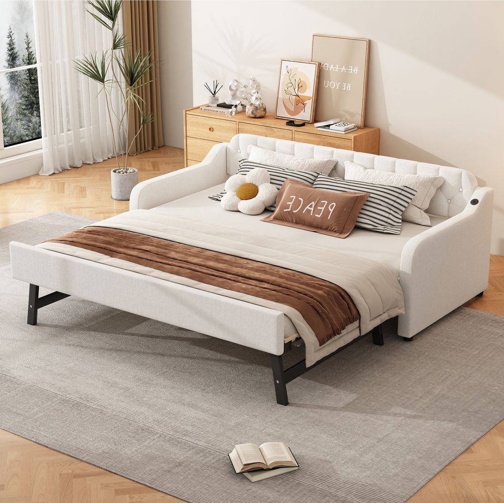 okwish Schlafsofa Daybett 90x200cm mit ausziehbares Produktbild 