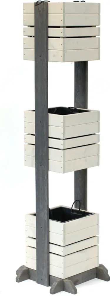 Bac à fleurs en bois avec treillage Westmann Maja Gris Anthracite 170cm