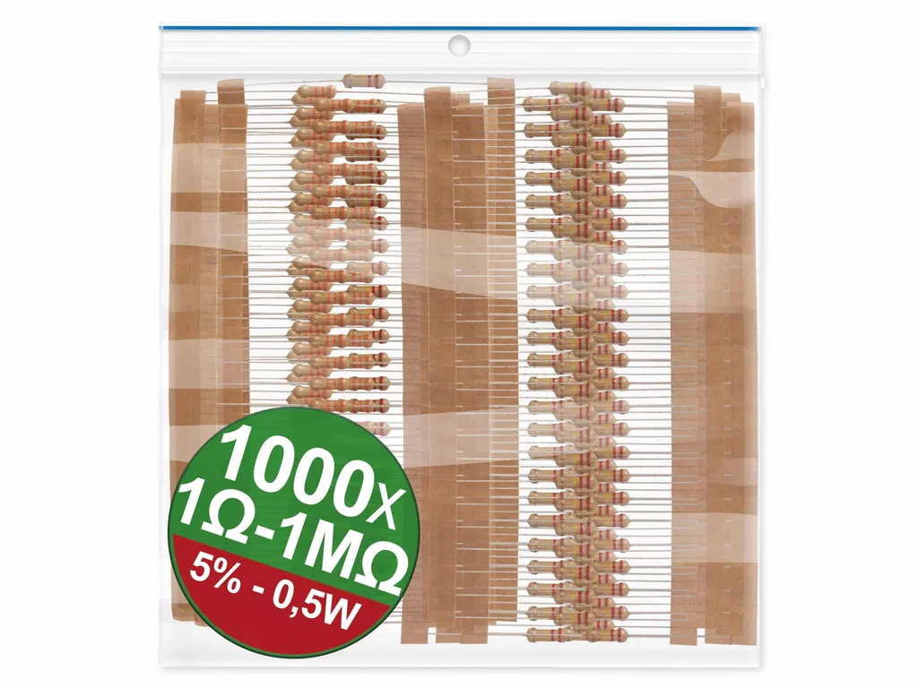 Kit de résistances pour prototypage électronique et soudure DIY
