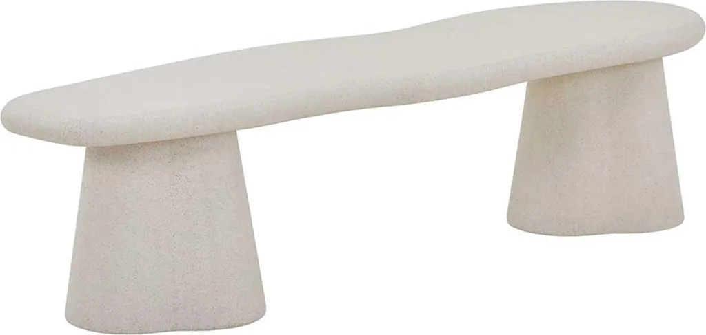 Meuble TV Faro 160x44x40cm coloris ciment et blanc au design moderne