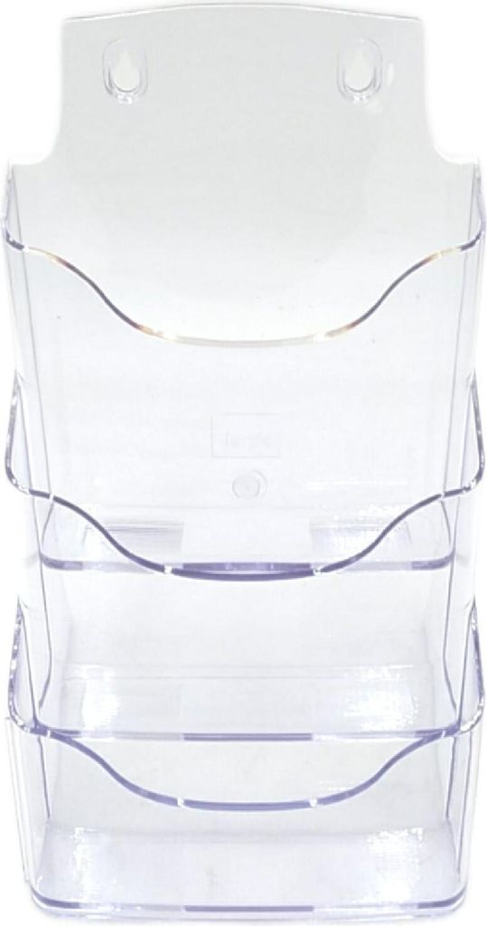 Sigel LH132 Tischprospekthalter A5 Acryl 3 Fächer Schreibtisch Halterung Zubehör