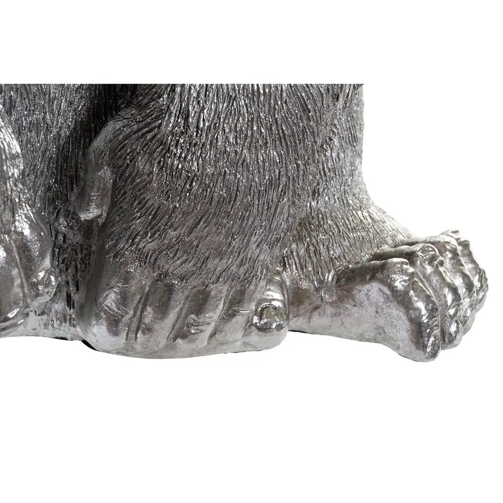 Objet de Décoration Gorille Argenté pour Intérieur Chic - 46x40x61 cm
