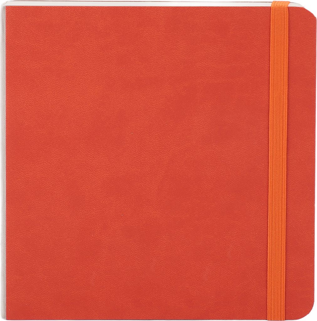 Aquarellblock, 30 Blätter 300g/m², 15x15cm orange, für Skizzen, Reise & Studio