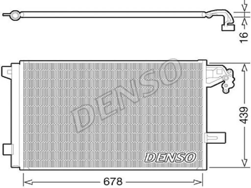 Condenseur DENSO DCN32063 pour réparer la climatisation de voiture